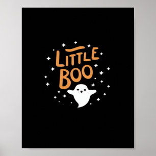 Little Boo, Happy Halloween Vintage Classic Poster