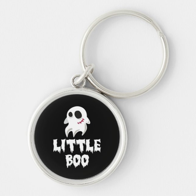 Little Boo In Halloween Cool Graphic Keychain (Front)