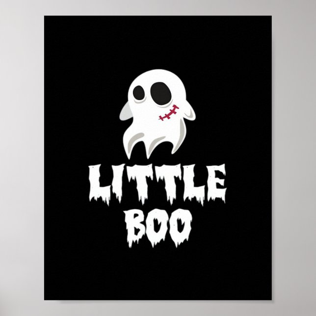 Little Boo In Halloween Cool Graphic Poster (Front)