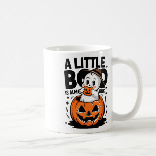 Little Boo Is Almost Due Cute Halloween Pregnancy Coffee Mug