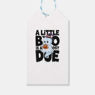 Little Boo Is Almost Due Cute Halloween Pregnancy  Gift Tags
