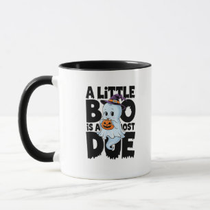 Little Boo Is Almost Due Cute Halloween Pregnancy  Mug