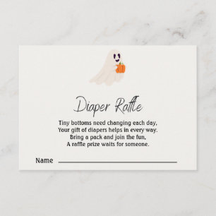 Little Boo Is Almost Due Halloween Baby Shower Enclosure Card