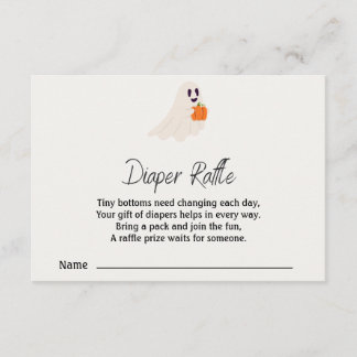  Little Boo Is Almost Due Halloween Baby Shower Enclosure Card