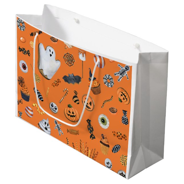 Little Boo is almost due Halloween Large Gift Bag (Front Angled)
