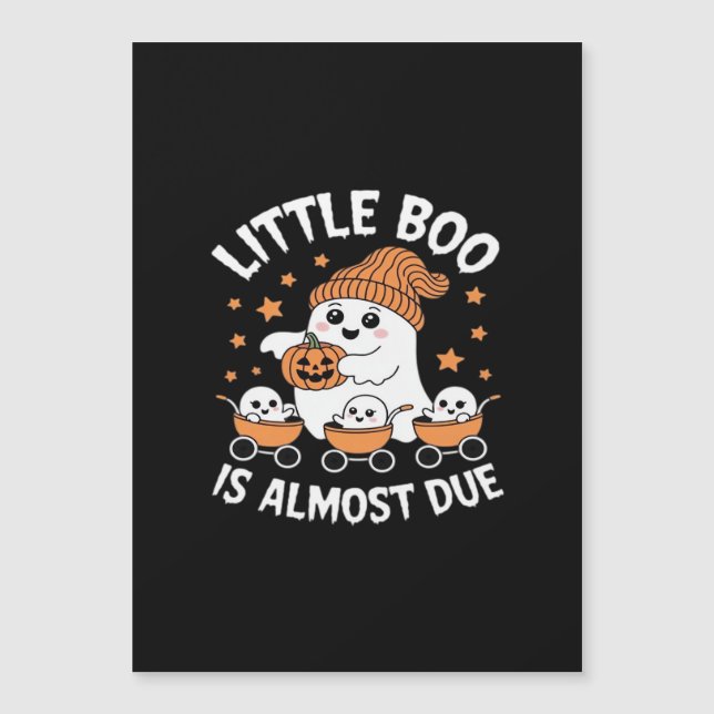 Little Boo Is Almost Due - Halloween Pregnancy Rev (Front)