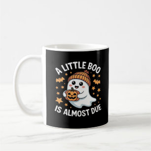 Little Boo Is Almost Due Halloween Pregnancy Revea Coffee Mug