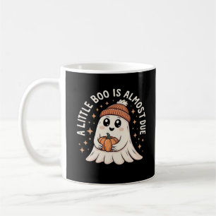 Little Boo Is Almost Due Halloween Pregnancy Revea Coffee Mug