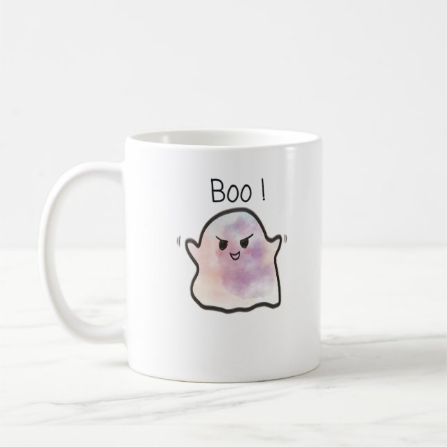 Little Boo Is Cheeky Funny Meme Coffee Mug (Left)