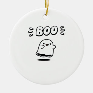 Little Boo Minimal Style Ceramic Ornament