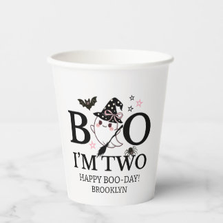 Little Boo Pink Girl Halloween Paper cup