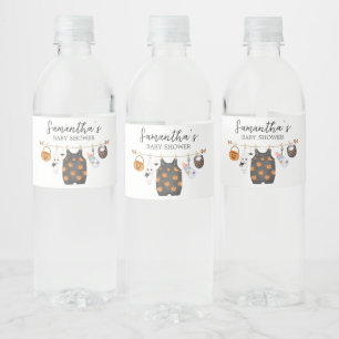 Little Boo Pumpkin Halloween Baby Bottle Label 
