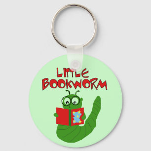 Little Bookworm Tshirts and Gifts Keychain