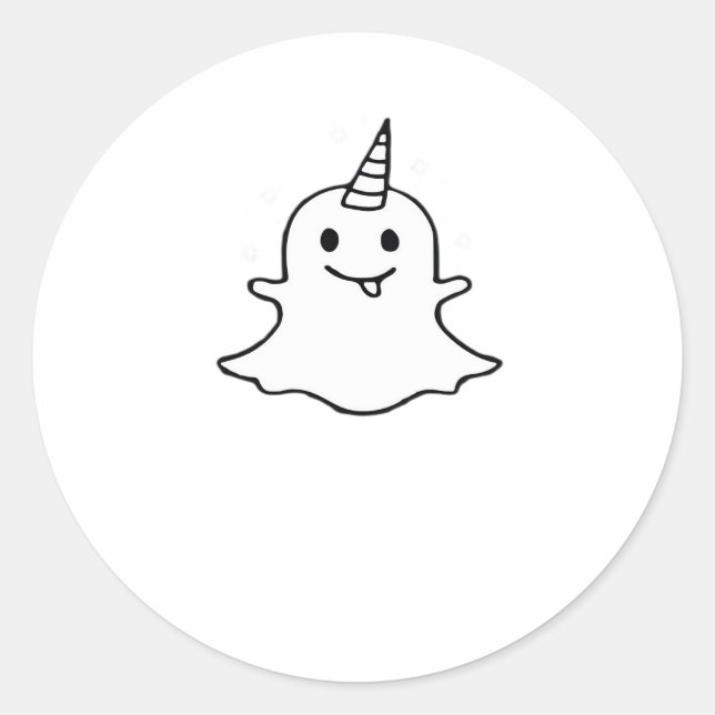 Little Boonicorn Trendy Unique Classic Round Sticker (Front)