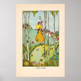 Little Bop Peep - Nursery Rhyme Poster