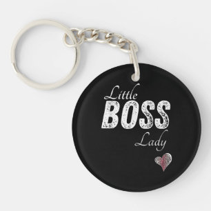 Little Boss Lady Baby Children Toddler Girl Short Keychain