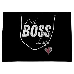 Little Boss Lady Baby Children Toddler Girl Short Large Gift Bag
