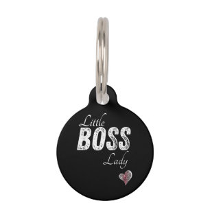 Little Boss Lady Baby Children Toddler Girl Short Pet Tag