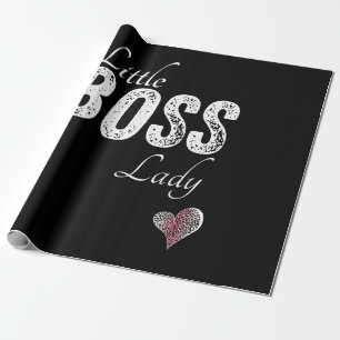 Little Boss Lady Baby Children Toddler Girl Short Wrapping Paper