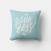 Little Boss Modern Calligraphy Aqua Blue