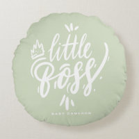 Little Boss Quote Modern Calligraphy Mint Green