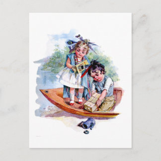 Little Boston Tea Party Postcard