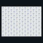Little Bow Blue Gift Wrap Tissue Paper<br><div class="desc">Little Bow Blue Gift Wrap</div>