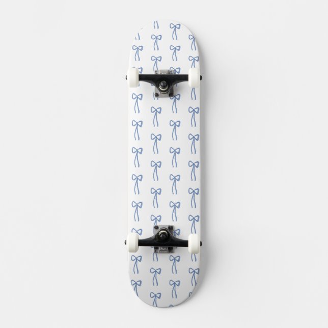 Little Bow Blue Skateboard (Front)