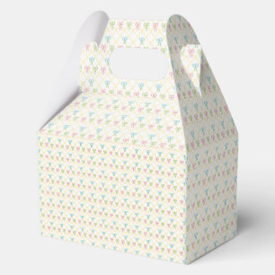 Little bows seamless pattern favor box