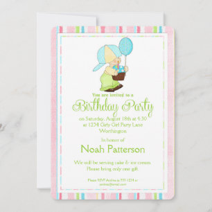 Little Boy Anniversaire Invitation de fête Pays Bo