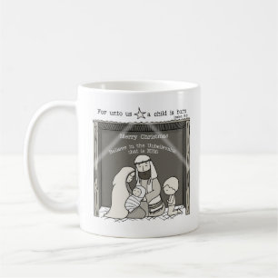 Little Boy at the Manger-Merry Christmas Coffee Mug