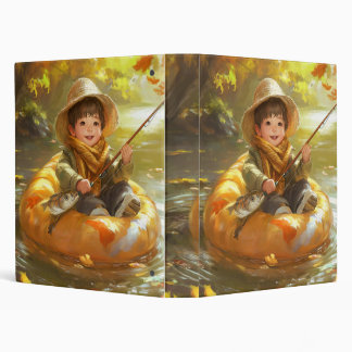 Little Boy Child Fishing Binder