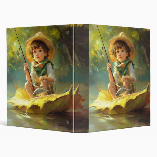 Little Boy Child Fishing Binder