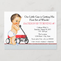 Little Boy Red Wagon Birthday Party