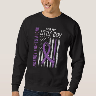 Little Boy Son Epilepsy Awareness American Flag M Sweatshirt