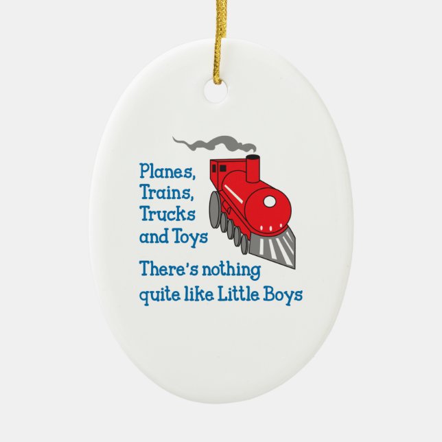 LITTLE BOYS CERAMIC ORNAMENT (Front)