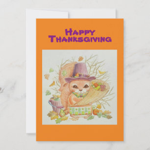 Little boys Thanksgiving card
