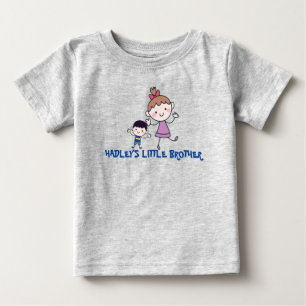 little brother big sister matching sibling baby T-Shirt