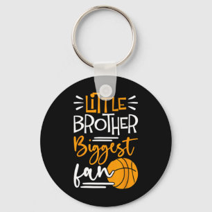 Little Brother Biggest Fan Bysketbyll Keychain