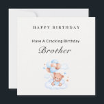 Little brother birthday card<br><div class="desc">Happy Birthday,  Brother! 🎉 On your special day,  I just want to remind you how amazing you are. You’re not just my brother,  but also my friend,  my support,  and my partner-in-crime. May this year bring you endless happiness,  success,  and adventure. Enjoy your day to the fullest!</div>