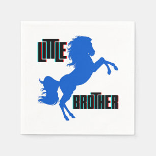 Little Brother Horse Rearing Napkin