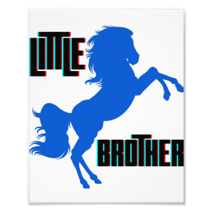 Little Brother Horse Rearing Photo Print