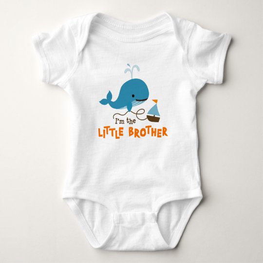Little Brother - Mod Whale Baby Bodysuit