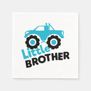 Little Brother Monster Truck Napkin
