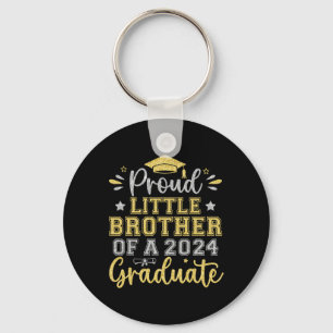 Little Brother Of A 2024 Graduate Senior Graduatio Keychain