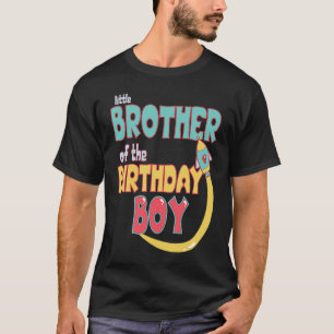 Little Brother Of Birthday Boy Space Rocket Matchi T-Shirt