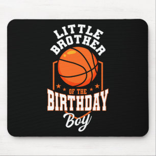 Little Brother Of The Birthday Boy Sketll Theme Bd Mouse Pad