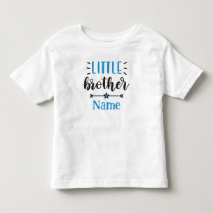 Little Brother Personalized Name Cute Toddler T-shirt
