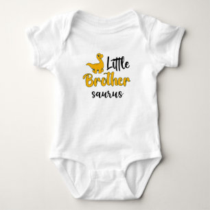 Little Brother Saurus, Little Brother Dinosaur  Baby Bodysuit