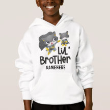 Little Brother Superhero Chat Nom personnalisé